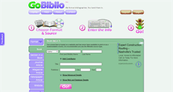 Desktop Screenshot of gobiblio.com